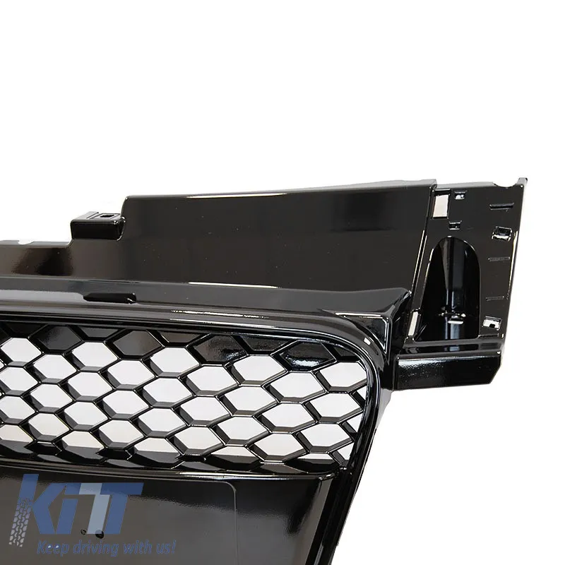 Front Grille suitable for Audi TT 8J 06-14 TTRS Look Honeycomb Glossy Black 1 Pc