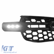 Front Grille suitable for Ford Ranger T9 2022+ XLT / Sport / Wild Trak Raptor Type With Led Gloss Black