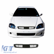 Front Grille suitable for Honda Civic 3D/4D 95-96 Badgeless Black 1 Pc