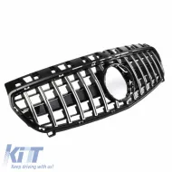 Front Grille suitable for Mercedes-Benz A-Class W176 12-15 GT A Design Panamericana Look Black/Chrome 1 Pc-image-6296022