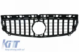 Front Grille suitable for Mercedes-Benz A-Class W176 12-15 GT A Design Panamericana Look Black/Chrome 1 Pc-image-6296026