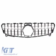 Front Grille suitable for Mercedes-Benz A-Class W176 15-18 GT A Design Panamericana Look Black/Chrome 1pc-image-6296050
