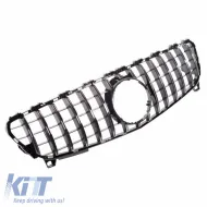 Front Grille suitable for Mercedes-Benz A-Class W176 15-18 GT A Design Panamericana Look Black/Chrome 1pc-image-6296051