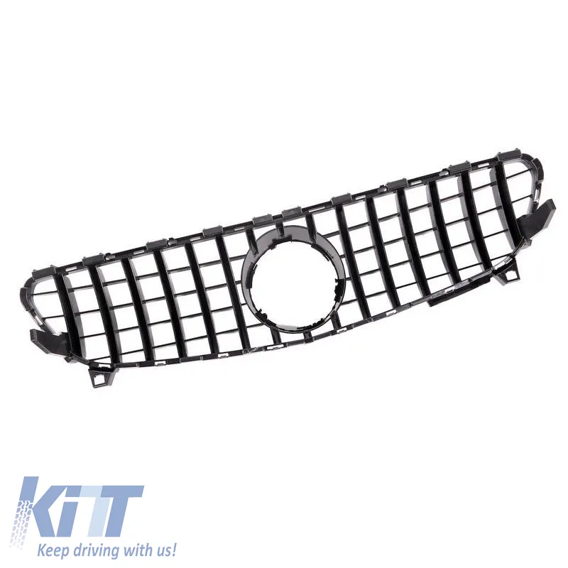 Front Grille suitable for Mercedes-Benz A-Class W176 15-18 GT A Design Panamericana Look Black/Chrome 1pc