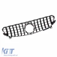 Front Grille suitable for Mercedes-Benz A-Class W176 15-18 GT A Design Panamericana Look Black/Chrome 1pc-image-6296053