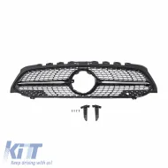 Front Grille suitable for Mercedes-Benz A-Class W177 18+ Diamond A Design Look Black/Chrome 1 Pc-image-6301188