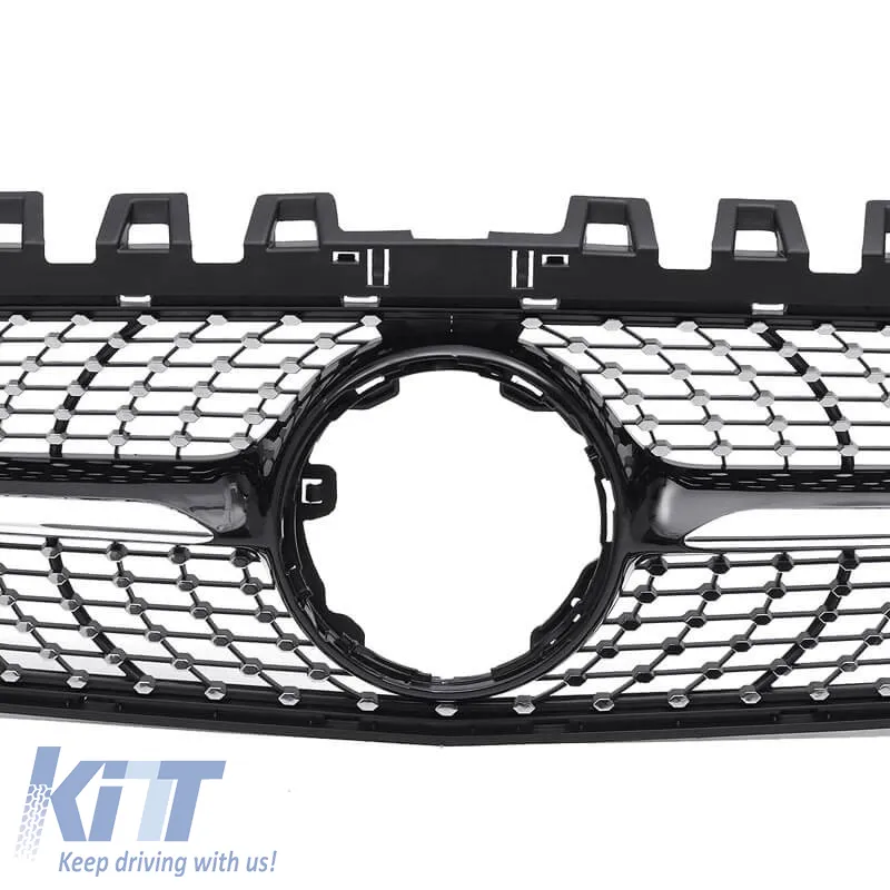 Front Grille suitable for Mercedes-Benz A-Class W177 18+ Diamond A Design Look Black/Chrome 1 Pc