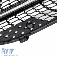 Front Grille suitable for Mercedes-Benz A-Class W177 18+ Diamond A Design Look Black/Chrome 1 Pc-image-6301190