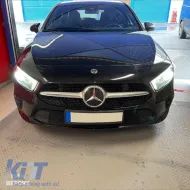 Front Grille suitable for Mercedes-Benz A-Class W177 18+ Diamond A Design Look Black/Chrome 1 Pc-image-6301191