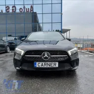 Front Grille suitable for Mercedes-Benz A-Class W177 18+ Diamond A Design Look Black/Chrome 1 Pc-image-6301194