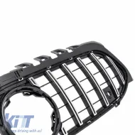 Front Grille suitable for Mercedes-Benz A-Class W177 18+ GT A Design Panamericana Look Black/Chrome 1 Pc-image-6310740