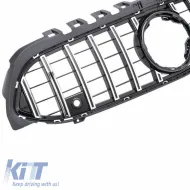 Front Grille suitable for Mercedes-Benz A-Class W177 18+ GT A Design Panamericana Look Black/Chrome 1 Pc-image-6311630