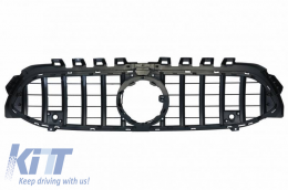 Front Grille suitable for Mercedes-Benz A-Class W177 18+ GT A Design Panamericana Look Black/Chrome 1 Pc