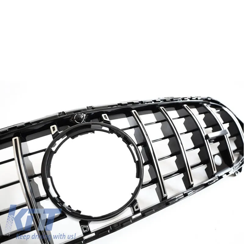 Front Grille suitable for Mercedes-Benz A-Class W177 Facelift 23+ GT A Design Panamericana Look Black/Chrome 1 Pc