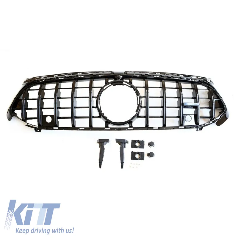 Front Grille suitable for Mercedes-Benz A-Class W177 Facelift 23+ GT A Design Panamericana Look Black 1 Pc