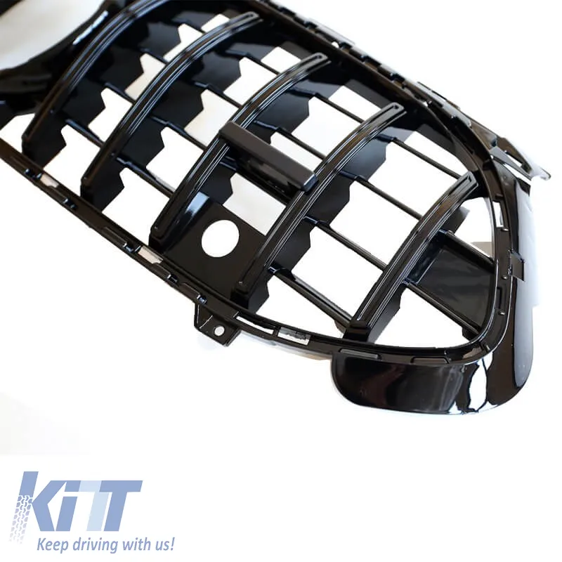 Front Grille suitable for Mercedes-Benz A-Class W177 Facelift 23+ GT A Design Panamericana Look Black 1 Pc
