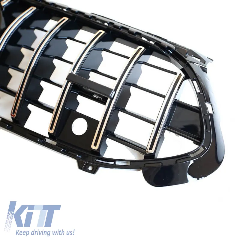 Front Grille suitable for Mercedes-Benz A-Class W177 Facelift 23+ GT A Design Panamericana Look Black/Chrome 1 Pc