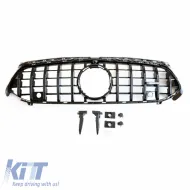 Front Grille suitable for Mercedes-Benz A-Class W177 Facelift 23+ GT A Design Panamericana Look Black 1 Pc-image-6319213