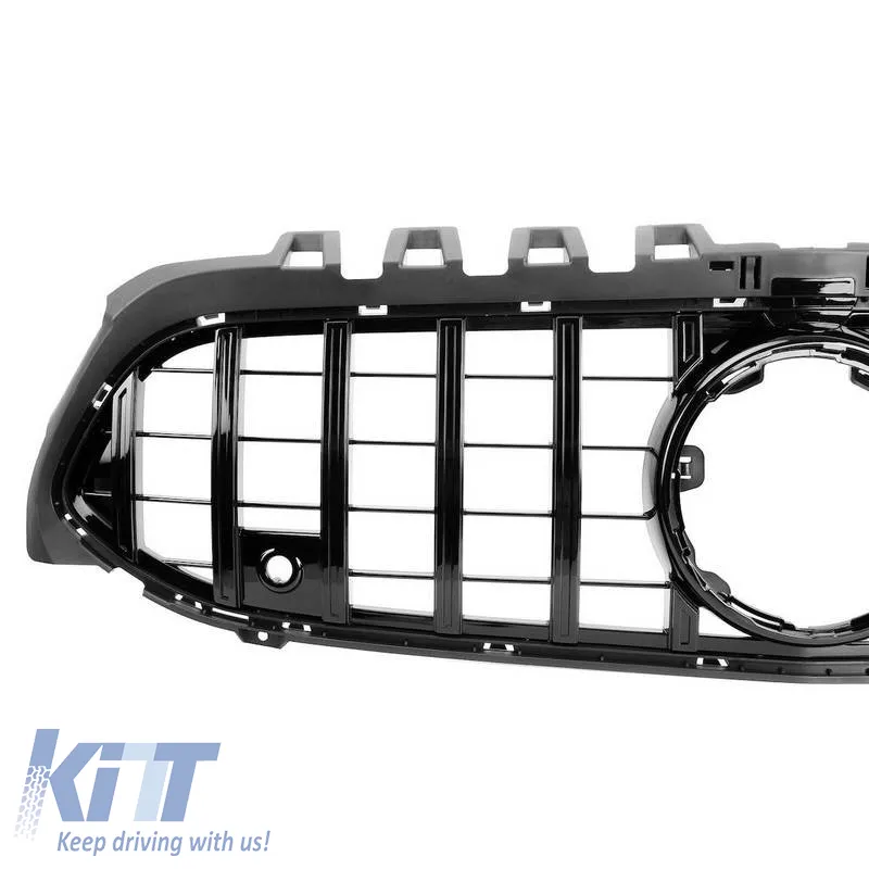 Front Grille suitable for Mercedes-Benz A-Class W177 18+ GT A Design Panamericana Look Piano Black 1 Pc