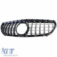 Front Grille suitable for Mercedes-Benz B-Class W246 14-18 GT A Design Panamericana Look Black/Chrome 1 Pc
