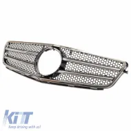 Front Grille suitable for Mercedes-Benz C-Class W204 07-14 A Design C63 Look With 2 Fence Black/Chrome 1 Pc-image-6295878