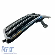 Front Grille suitable for Mercedes-Benz C-Class W204 07-14 A Design C63 Look With 2 Fence Black/Chrome 1 Pc-image-6295882