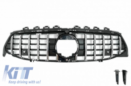 Front Grille suitable for Mercedes-Benz CLA-Class C118 / W118 19+ GT A Design Panamericana Look Black / Chrome 1 Pc
