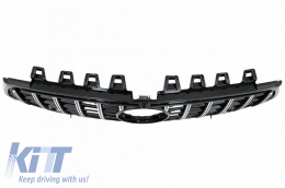 Front Grille suitable for Mercedes-Benz CLA-Class C118 / W118 19+ GT A Design Panamericana Look Black / Chrome 1 Pc