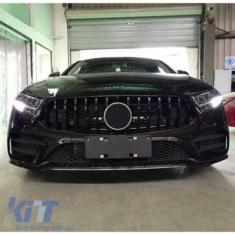 Front Grille suitable for Mercedes-Benz CLS C257 / X257 2018-2023 GT A Design Panamericana Look Piano Black 1 Pc