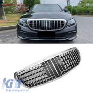 Front Grille suitable for Mercedes-Benz E-Class W213 16-20 Exclusive Maybach Look Chrome 1pc