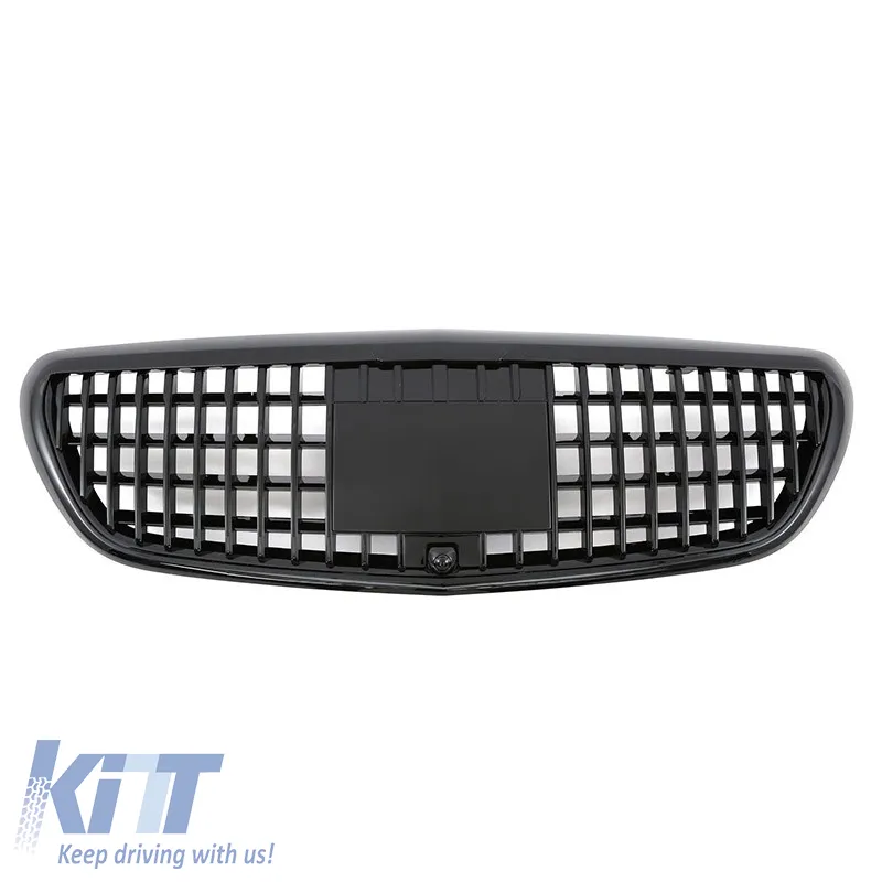 Front Grille suitable for Mercedes-Benz E-Class W213 16-20 Exclusive Maybach Look Gloss Black 1pc