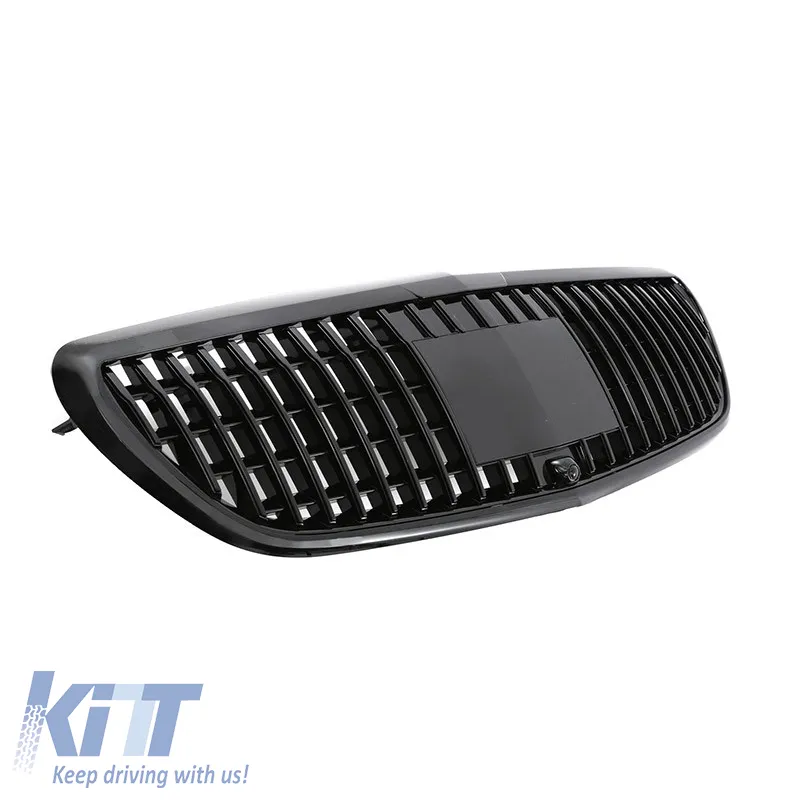 Front Grille suitable for Mercedes-Benz E-Class W213 16-20 Exclusive Maybach Look Gloss Black 1pc