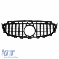 Front Grille suitable for Mercedes-Benz E-Class W213 16-19 GT A Design Panamericana Look Black 1pc-image-6312838