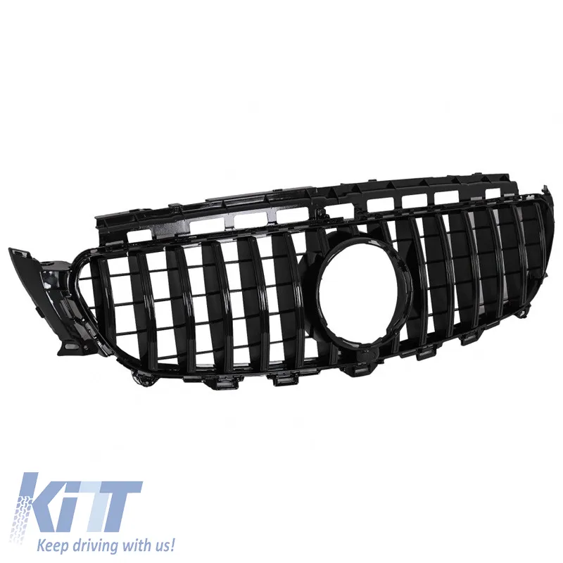 Front Grille suitable for Mercedes-Benz E-Class W213 16-19 GT A Design Panamericana Look Black 1pc