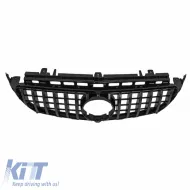 Front Grille suitable for Mercedes-Benz E-Class W213 16-19 GT A Design Panamericana Look Black 1pc-image-6313821