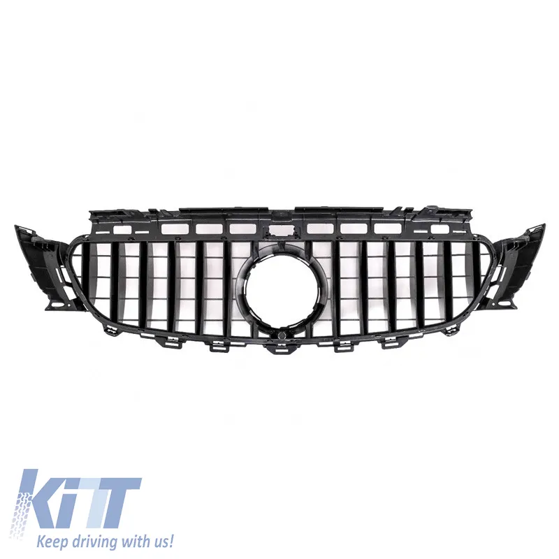 Front Grille suitable for Mercedes-Benz E-Class W213 16-19 GT A Design Panamericana Look Black 1pc