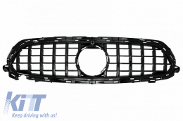Front Grille suitable for Mercedes-Benz E-Class Facelift W213 S213 C238 A238 A Design Line GT A Design Panamericana Look Black 1pc