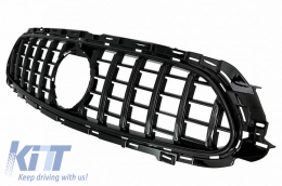 Front Grille suitable for Mercedes-Benz E-Class Facelift W213 S213 C238 A238 A Design Line GT A Design Panamericana Look Black 1pc