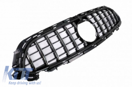 Front Grille suitable for Mercedes-Benz E-Class Facelift W213 S213 C238 A238 A Design Line GT A Design Panamericana Look Black / Chrome 1pc