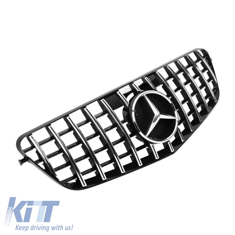 Front Grille suitable for Mercedes-Benz E-Class W212 09-13 GT A Design Panamericana Look Black/Chrome 1pc