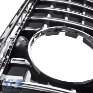 Front Grille suitable for Mercedes-Benz E-Class W213 16-19 GT A Design Panamericana Look Black/Chrome 1pc