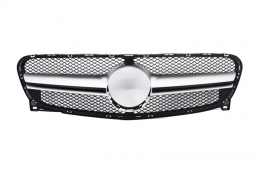 Front Grille suitable for MERCEDES Benz GLA-Class X156 (2014-2016) GLA45 Design Silver - FGMBX156AS