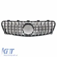 Front Grille suitable for Mercedes-Benz GLA X156 Facelift 17-21 Panamericana Look Black/Chrome 1 Pc-image-6314083