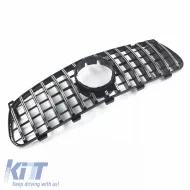 Front Grille suitable for Mercedes-Benz GLA X156 Facelift 17-21 Panamericana Look Black/Chrome 1 Pc-image-6314085