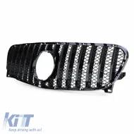 Front Grille suitable for Mercedes-Benz GLA X156 13-16 Panamericana Look Gloss Black 1 Pc-image-6314096