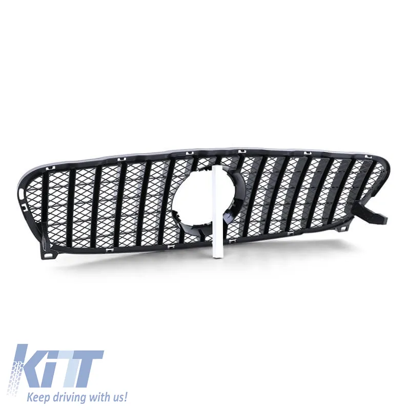 Front Grille suitable for Mercedes-Benz GLA X156 13-16 Panamericana Look Gloss Black 1 Pc