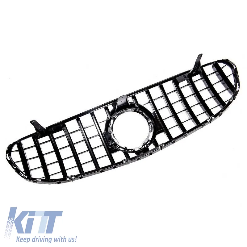 Front Grille suitable for Mercedes-Benz GLC-Class X253 19+ Facelift Standard Bumper GTR Panamericana Design Black/Chrome