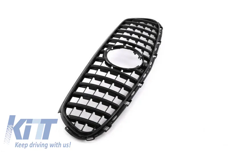 Front Grille suitable for Mercedes-Benz GLC-Class X254 SUV & C254 Coupe A Design Line 22+ GTR Panamericana Design Gloss Black - Night Package