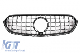 Front Grille suitable for Mercedes-Benz GLC-Class X254 SUV & C254 Coupe 22+ GTR Panamericana Design Black/Chrome