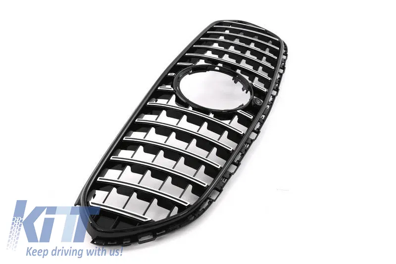 Front Grille suitable for Mercedes-Benz GLC-Class X254 SUV & C254 Coupe 22+ GTR Panamericana Design Black/Chrome